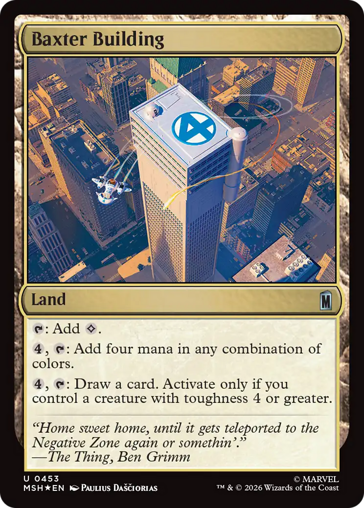 Baxter Building (Surge Foil) [Marvel Super Heroes] | Shuffle n Cut Hobbies & Games