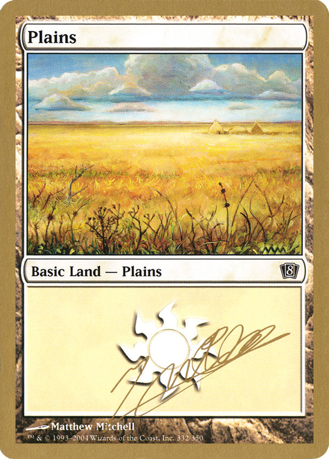 Plains (jn332) (Julien Nuijten) [World Championship Decks 2004] | Shuffle n Cut Hobbies & Games