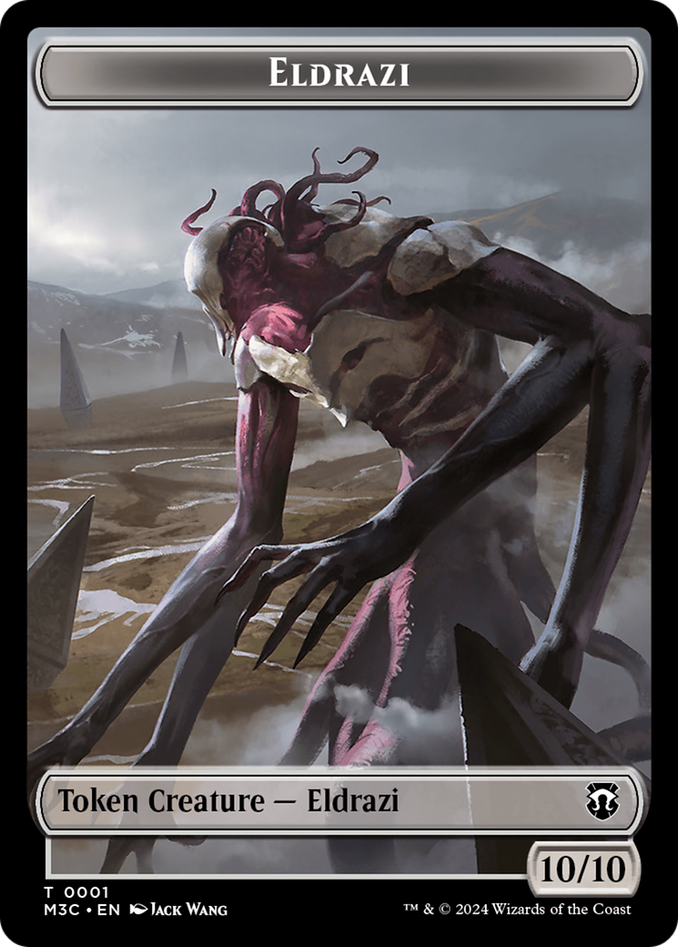 Spirit (Ripple Foil) // Eldrazi Double-Sided Token [Modern Horizons 3 Commander Tokens] | Shuffle n Cut Hobbies & Games