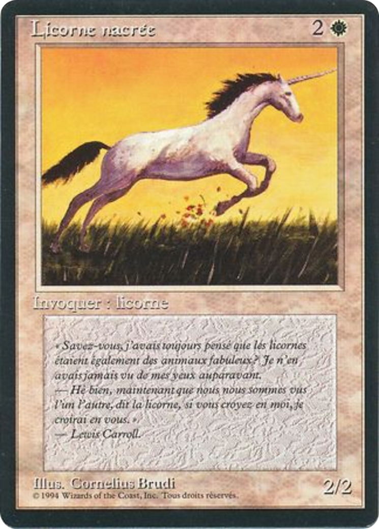 Pearled Unicorn [Foreign Black Border] | Shuffle n Cut Hobbies & Games