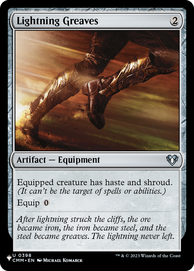 Lightning Greaves (CMM) [The List] | Shuffle n Cut Hobbies & Games