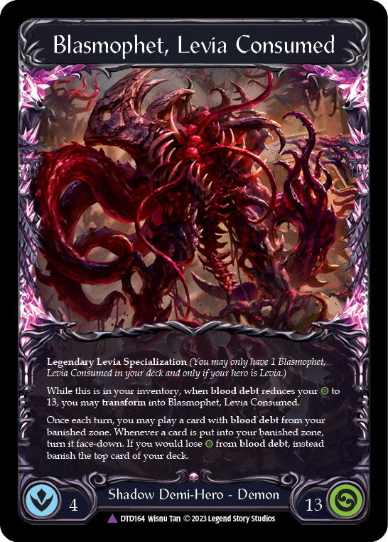 Levia, Redeemed // Blasmophet, Levia Consumed (Marvel) [DTD164] (Dusk Till Dawn)  Cold Foil | Shuffle n Cut Hobbies & Games