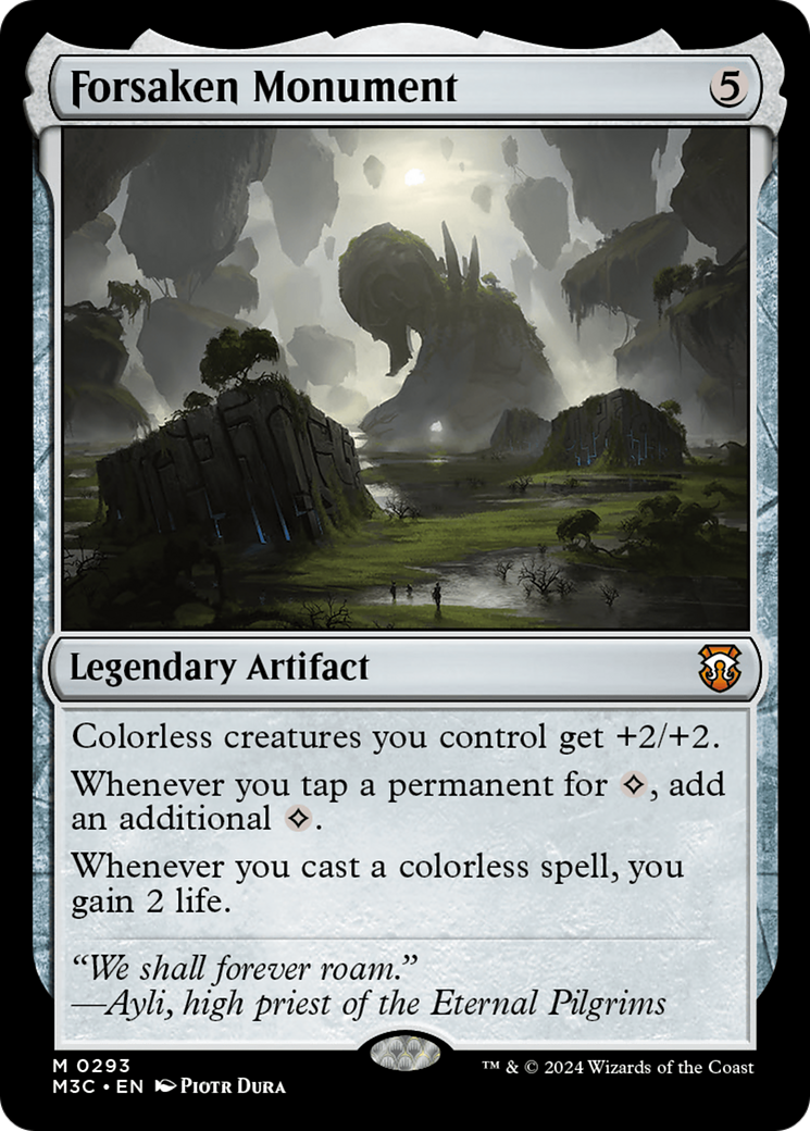 Forsaken Monument (Ripple Foil) [Modern Horizons 3 Commander] | Shuffle n Cut Hobbies & Games