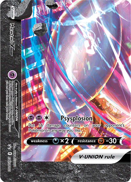 Mewtwo V-Union (SWSH161) [Sword & Shield: Black Star Promos] | Shuffle n Cut Hobbies & Games