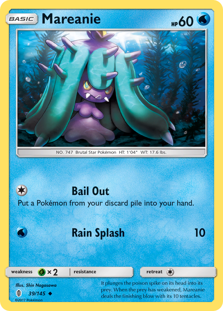 Mareanie (39/145) [Sun & Moon: Guardians Rising] | Shuffle n Cut Hobbies & Games