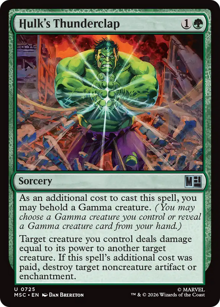 Hulk's Thunderclap [Marvel Super Heroes Commander] | Shuffle n Cut Hobbies & Games