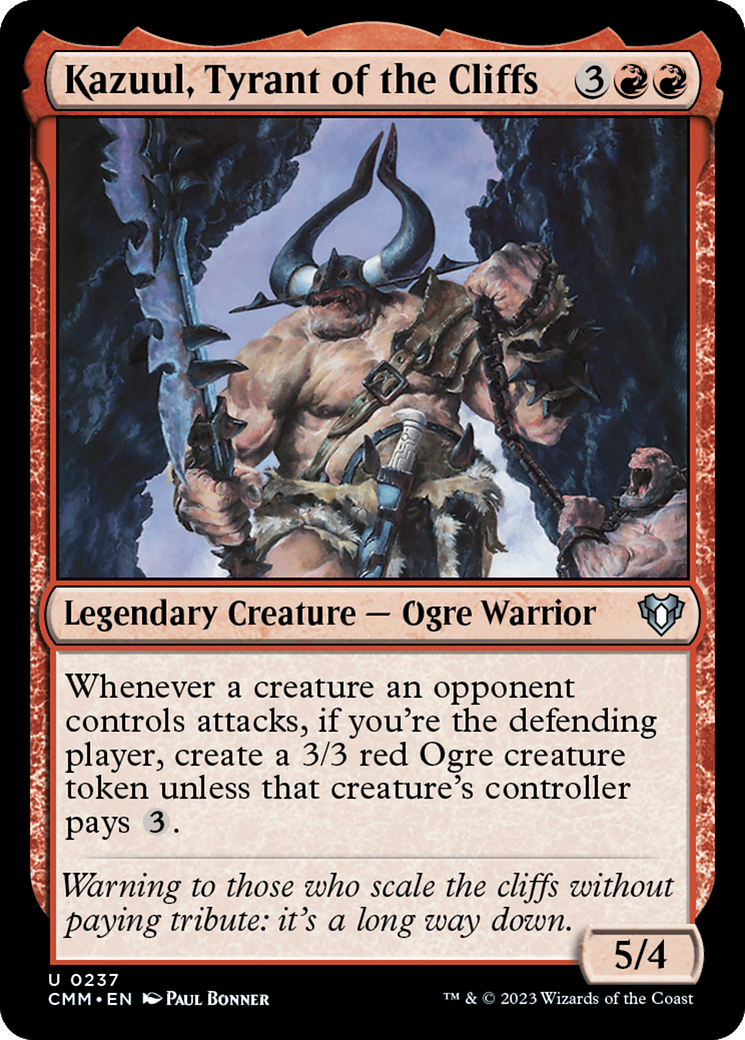 Kazuul, Tyrant of the Cliffs [Commander Masters] | Shuffle n Cut Hobbies & Games