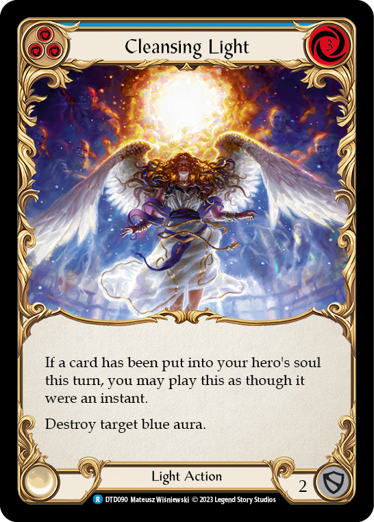 Cleansing Light (Blue) [DTD090] (Dusk Till Dawn)  Rainbow Foil | Shuffle n Cut Hobbies & Games