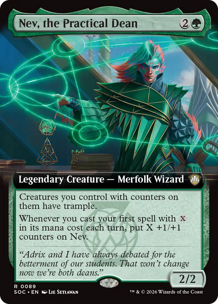 Nev, the Practical Dean (Extended Art) [Secrets of Strixhaven Commander] | Shuffle n Cut Hobbies & Games