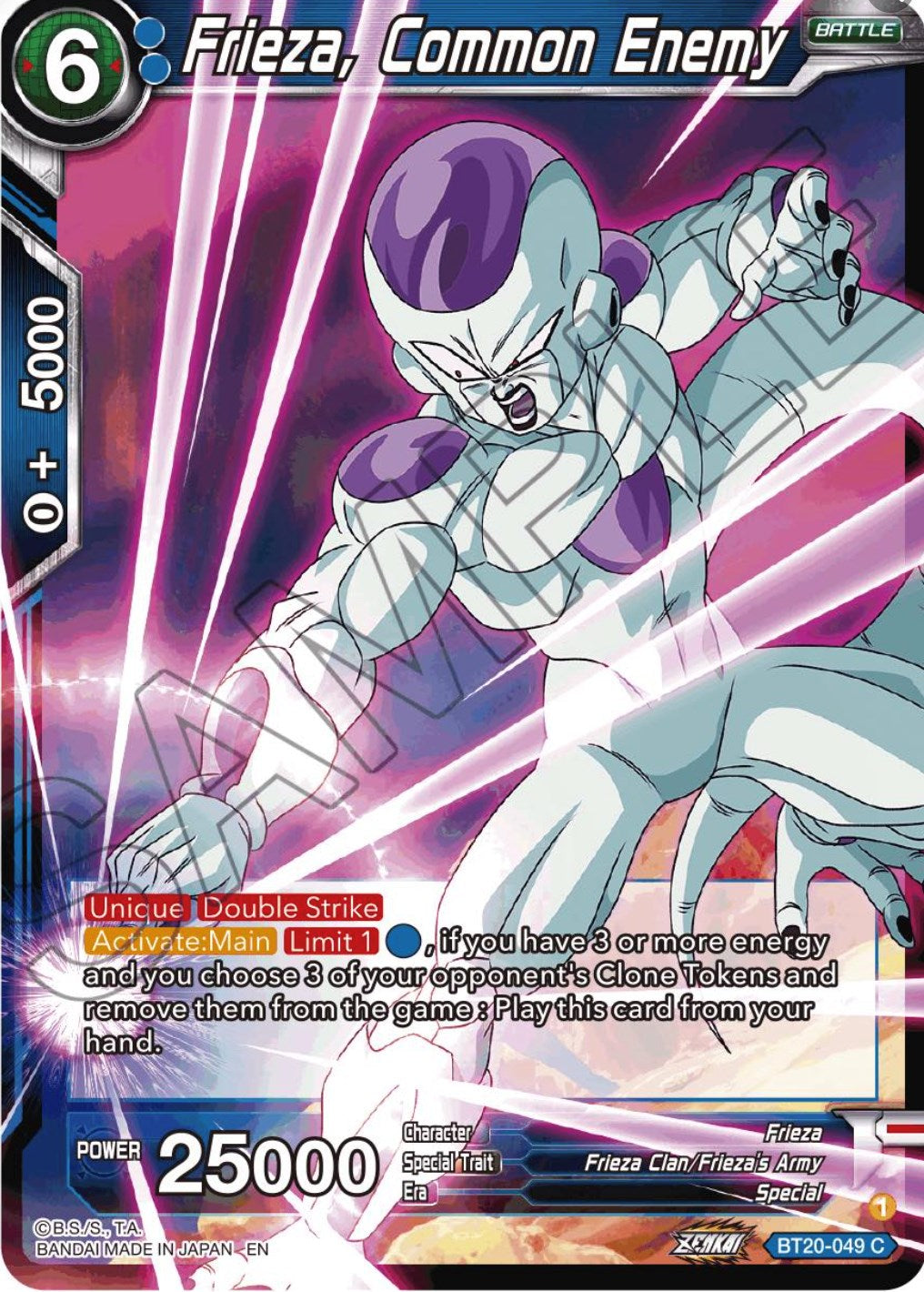 Frieza, Common Enemy (BT20-049) [Power Absorbed] | Shuffle n Cut Hobbies & Games