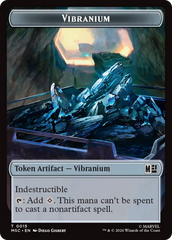 The Monarch (016) // Vibranium (015) Double-Sided Token [Marvel Super Heroes Commander Tokens] | Shuffle n Cut Hobbies & Games