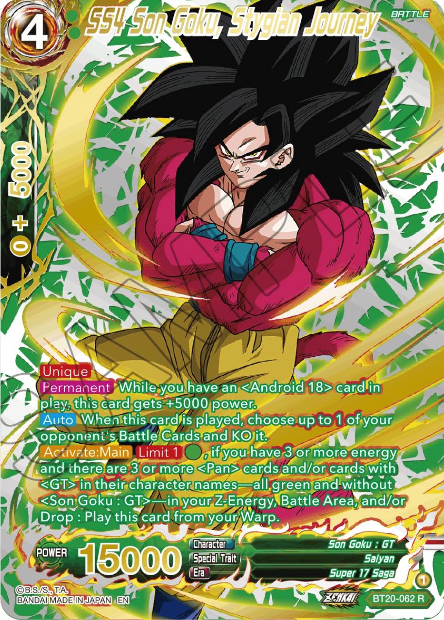 SS4 Son Goku, Stygian Journey (Gold-Stamped) (BT20-062) [Power Absorbed] | Shuffle n Cut Hobbies & Games
