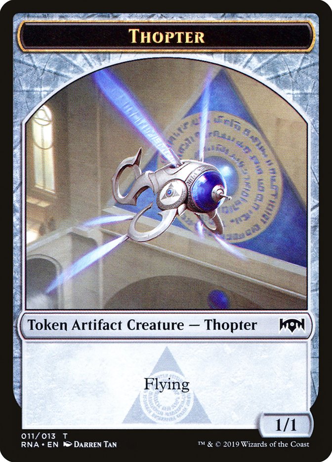 Bird // Thopter Double-Sided Token [Ravnica Allegiance Guild Kit Tokens] | Shuffle n Cut Hobbies & Games