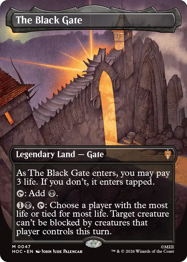 The Black Gate (Borderless) [The Hobbit: Eternal-Legal] | Shuffle n Cut Hobbies & Games