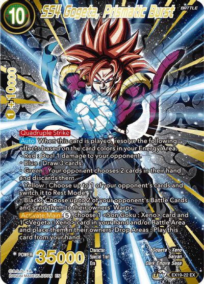 SS4 Gogeta, Prismatic Burst (EX19-22) [Special Anniversary Set 2021] | Shuffle n Cut Hobbies & Games