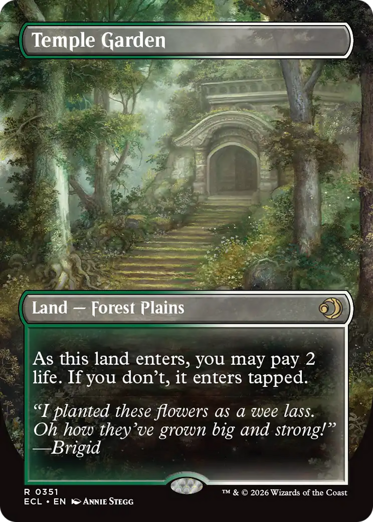 Temple Garden (Borderless) [Lorwyn Eclipsed] | Shuffle n Cut Hobbies & Games