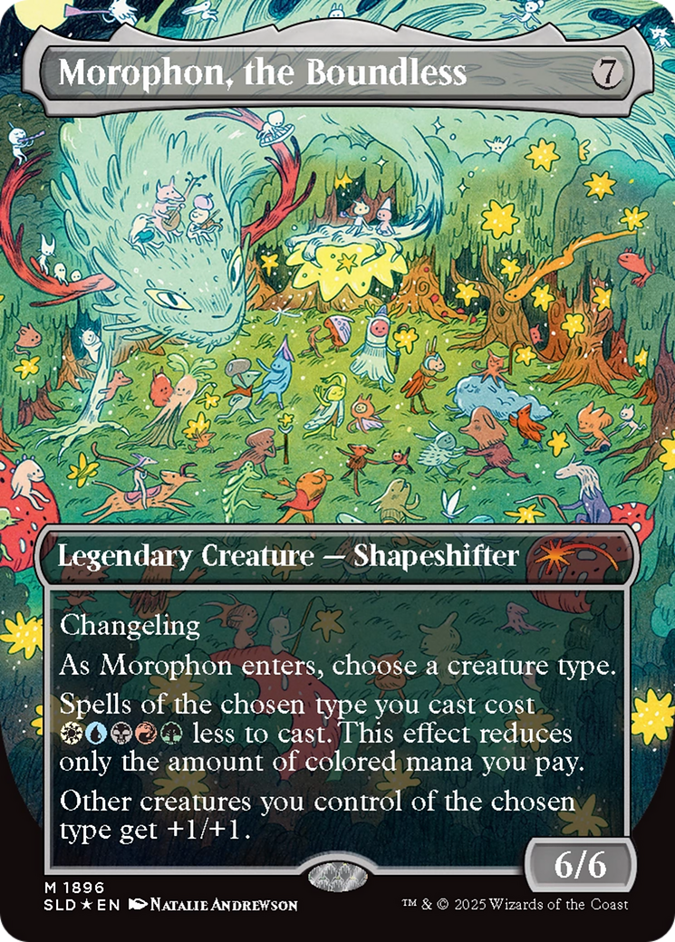 Morophon, the Boundless (Display Commander) - Thick Stock (Double Rainbow Foil) [Secret Lair Drop Series] | Shuffle n Cut Hobbies & Games