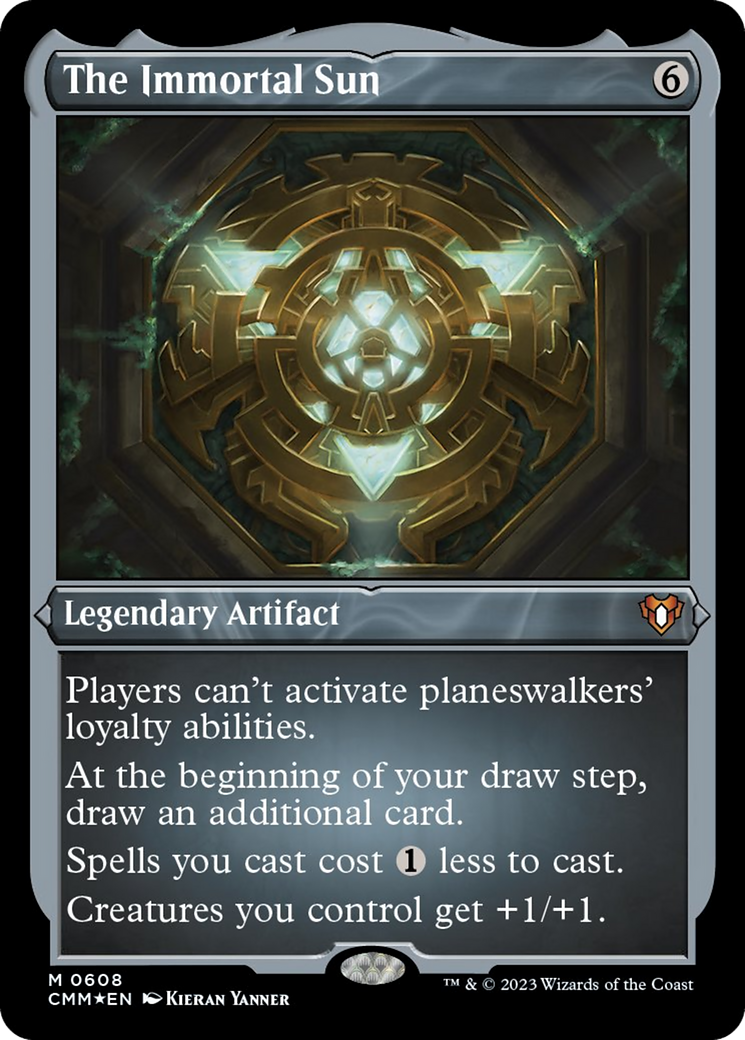 The Immortal Sun (Foil Etched) [Commander Masters] | Shuffle n Cut Hobbies & Games