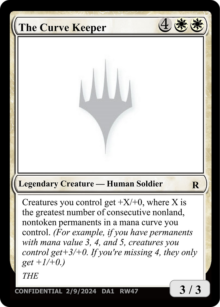 The Curve Keeper [Unknown Event] | Shuffle n Cut Hobbies & Games