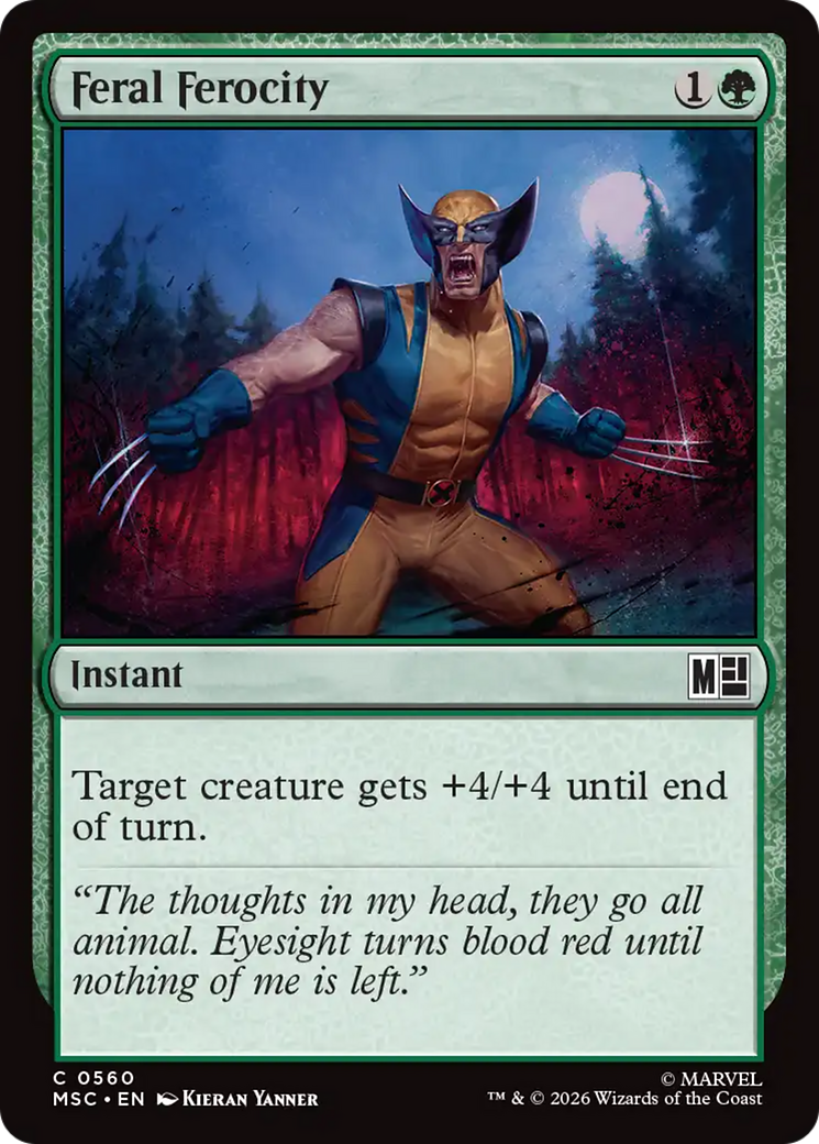 Feral Ferocity [Marvel Super Heroes Commander] | Shuffle n Cut Hobbies & Games