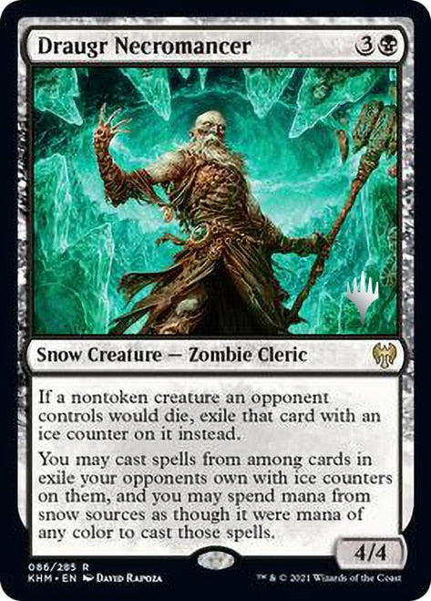 Draugr Necromancer (Promo Pack) [Kaldheim Promos] | Shuffle n Cut Hobbies & Games