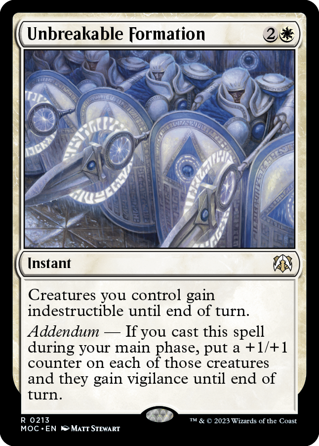 Unbreakable Formation [March of the Machine Commander] | Shuffle n Cut Hobbies & Games