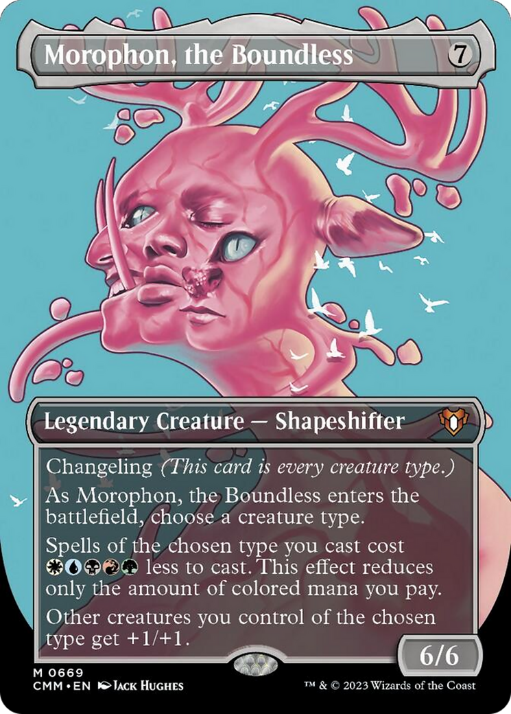 Morophon, the Boundless (Borderless Profile) [Commander Masters] | Shuffle n Cut Hobbies & Games