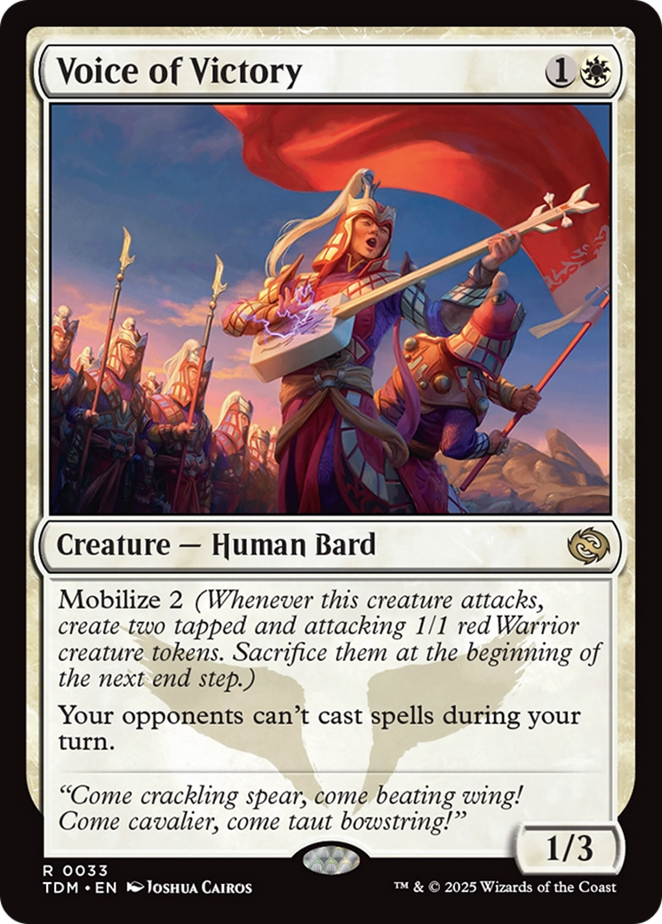 Voice of Victory [Tarkir: Dragonstorm] | Shuffle n Cut Hobbies & Games