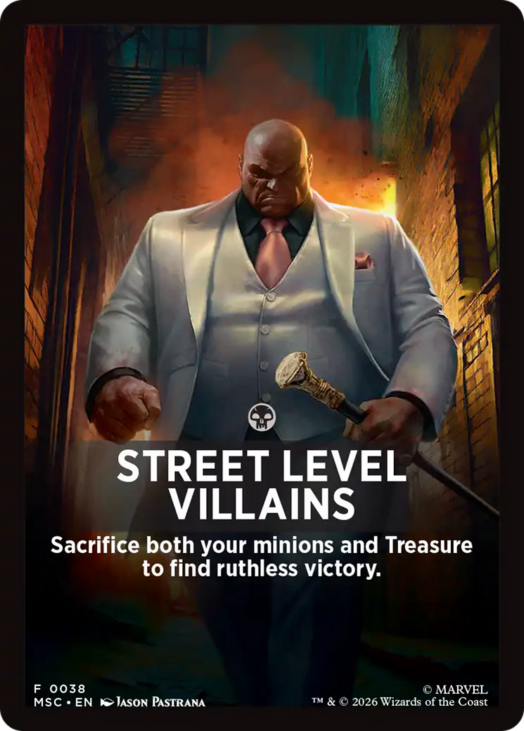Street Level Villains Theme Card [Marvel Super Heroes Commander] | Shuffle n Cut Hobbies & Games