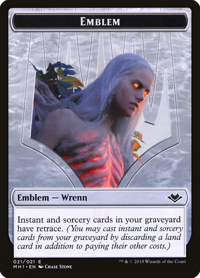 Elemental (008) // Wrenn and Six Emblem (021) Double-Sided Token [Modern Horizons Tokens] | Shuffle n Cut Hobbies & Games