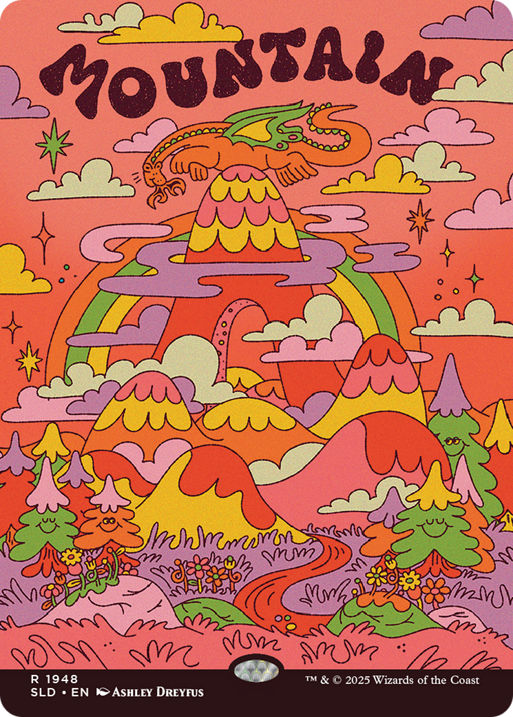 Mountain (1948) (Rainbow Foil) [Secret Lair Drop Series] | Shuffle n Cut Hobbies & Games