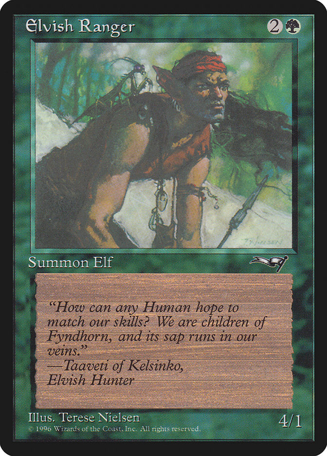 Elvish Ranger (Insect on Back) [Alliances] | Shuffle n Cut Hobbies & Games
