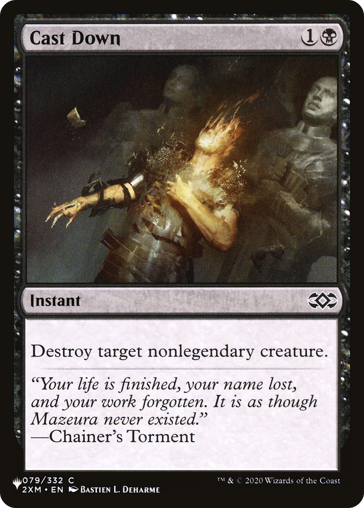 Cast Down (2XM) [The List] | Shuffle n Cut Hobbies & Games
