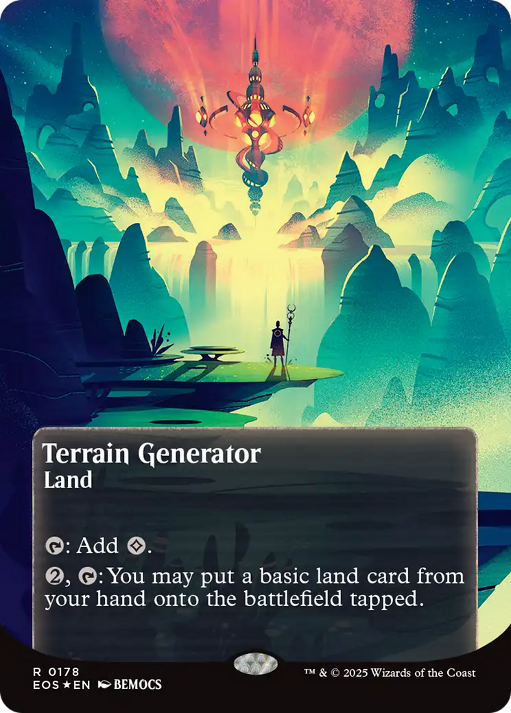 Terrain Generator (0178) (Borderless) (Galaxy Foil) [Edge of Eternities: Stellar Sights] | Shuffle n Cut Hobbies & Games