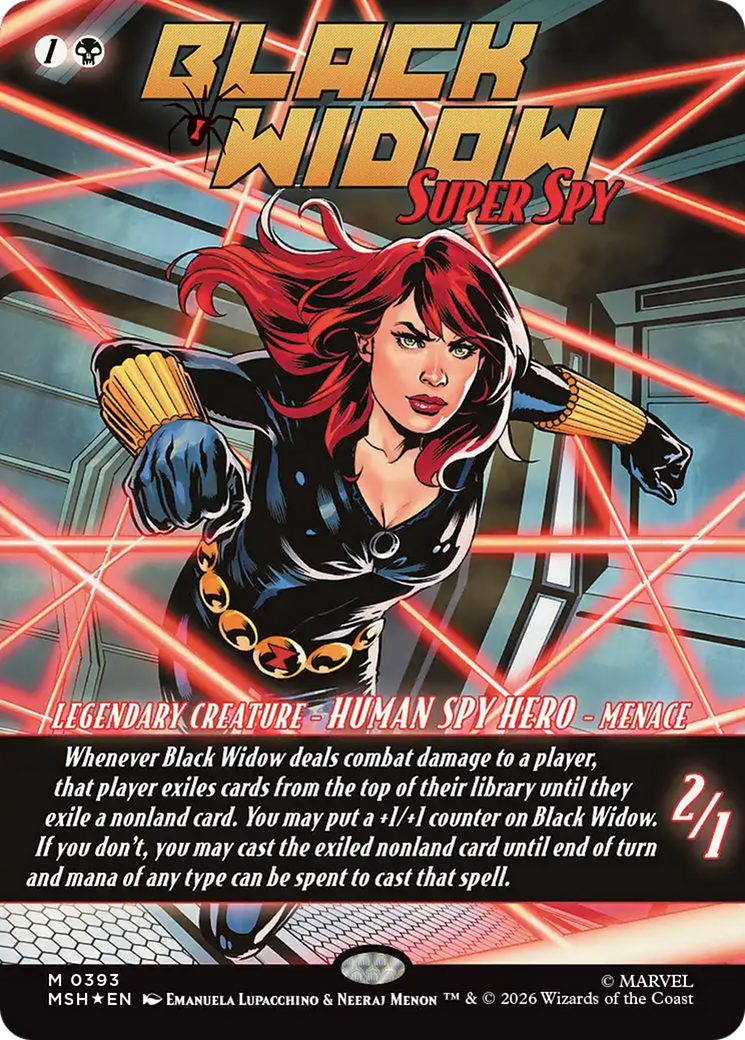 Black Widow, Super Spy (Borderless) (0393) [Marvel Super Heroes] | Shuffle n Cut Hobbies & Games