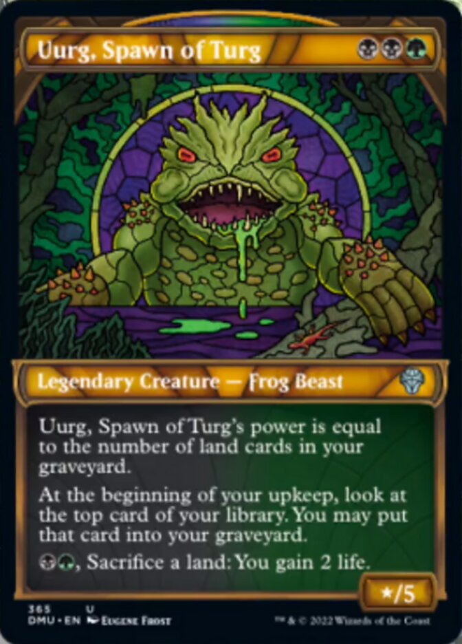 Uurg, Spawn of Turg (Showcase Textured) [Dominaria United] | Shuffle n Cut Hobbies & Games