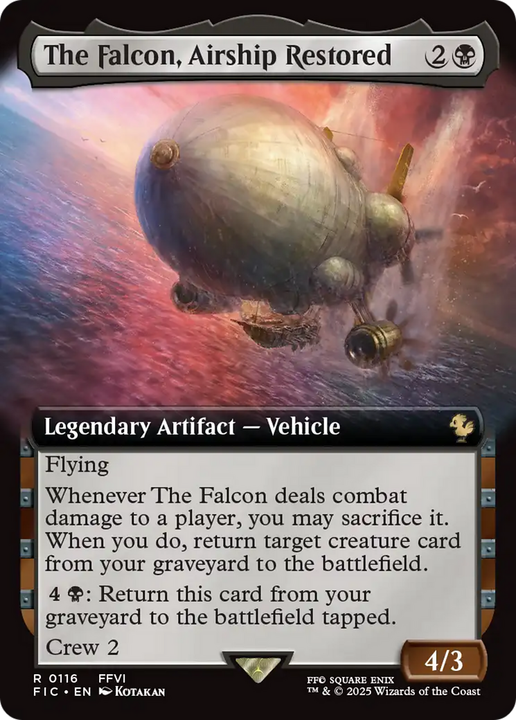 The Falcon, Airship Restored (Extended Art) [FINAL FANTASY Commander] | Shuffle n Cut Hobbies & Games