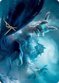 Cyclone Summoner Art Card (Gold-Stamped Signature) [Kaldheim Art Series] | Shuffle n Cut Hobbies & Games