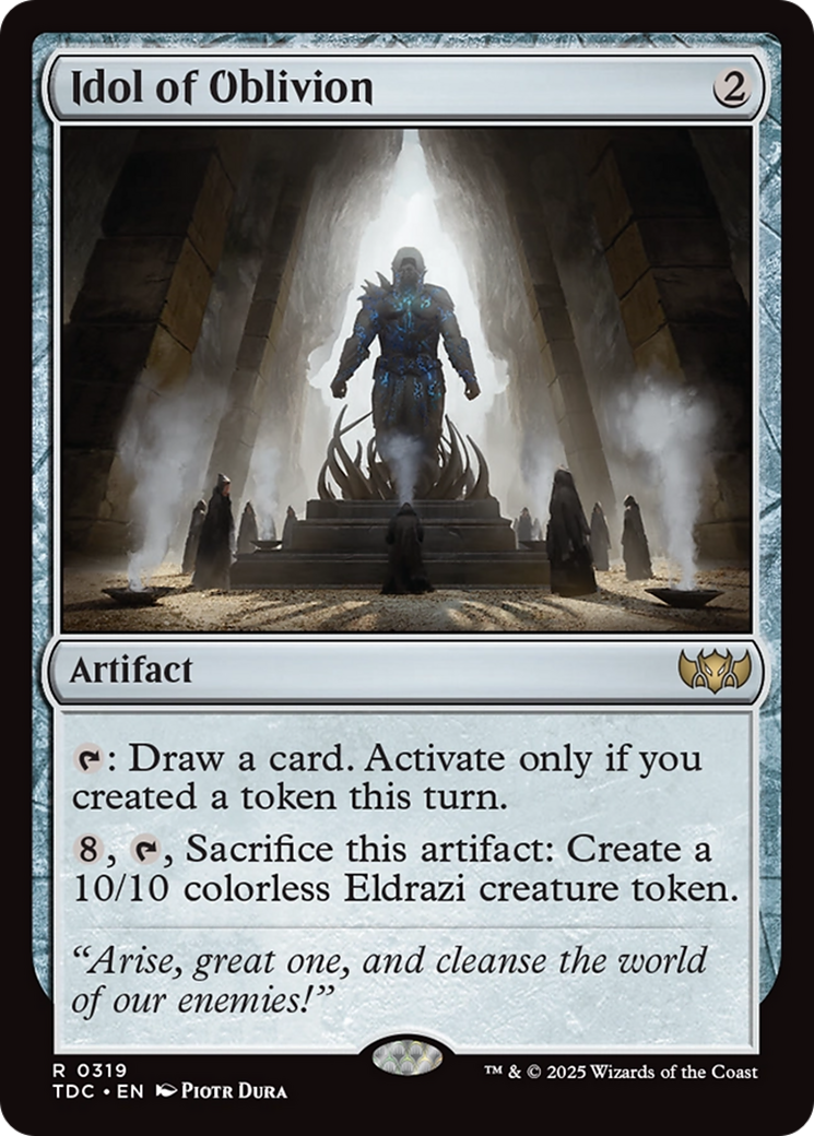 Idol of Oblivion [Tarkir: Dragonstorm Commander] | Shuffle n Cut Hobbies & Games