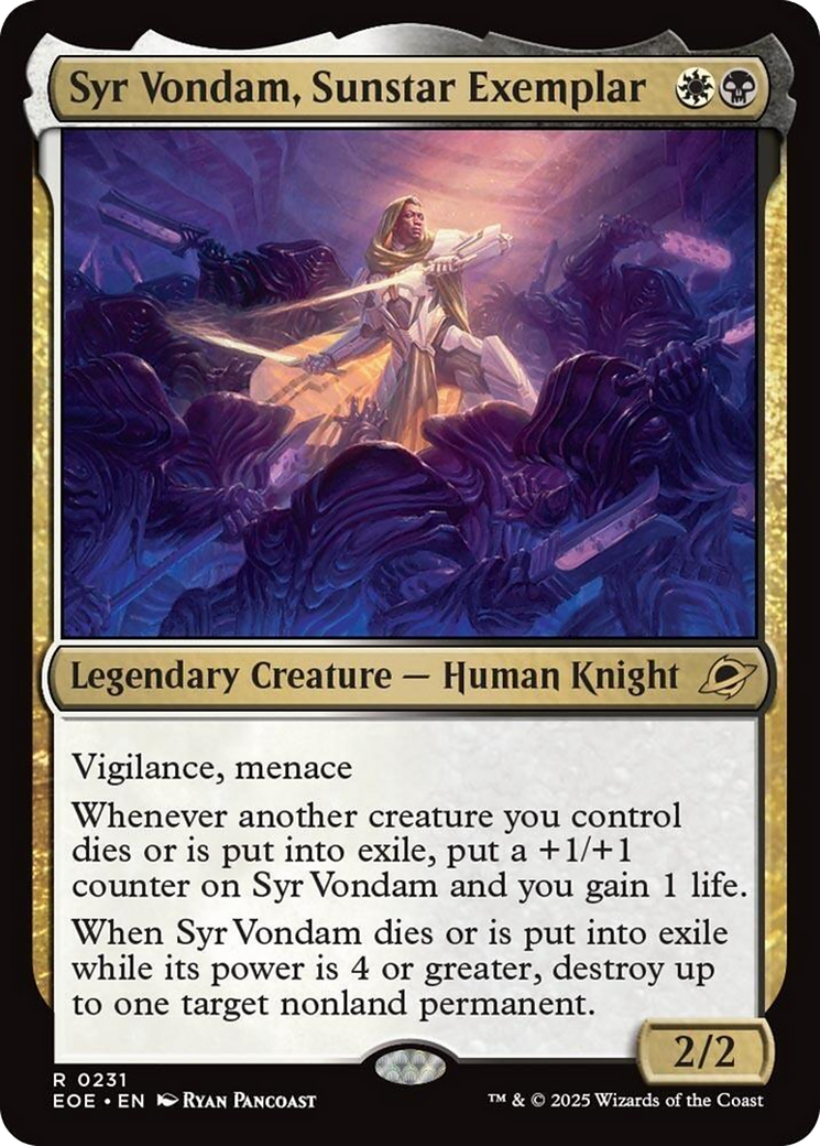 Syr Vondam, Sunstar Exemplar [Edge of Eternities] | Shuffle n Cut Hobbies & Games