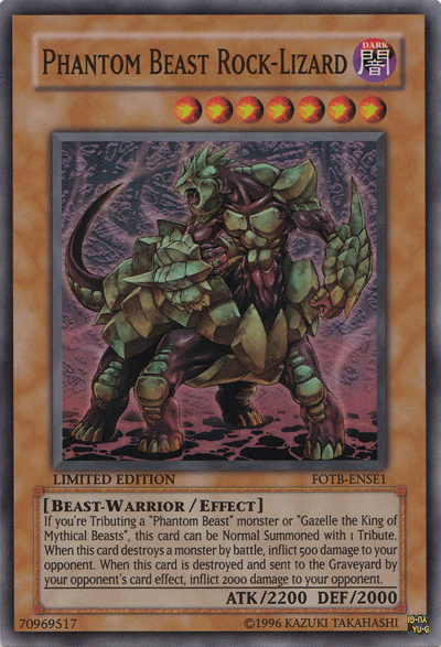 Phantom Beast Rock-Lizard [FOTB-ENSE1] Super Rare | Shuffle n Cut Hobbies & Games