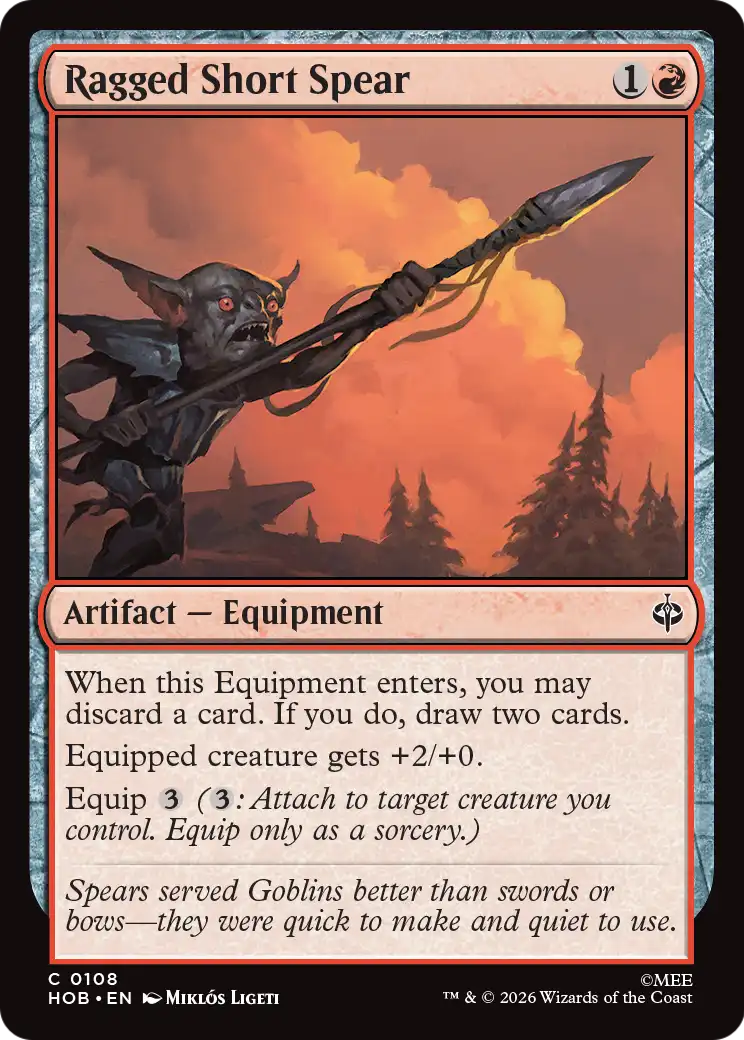 Ragged Short Spear [The Hobbit] | Shuffle n Cut Hobbies & Games