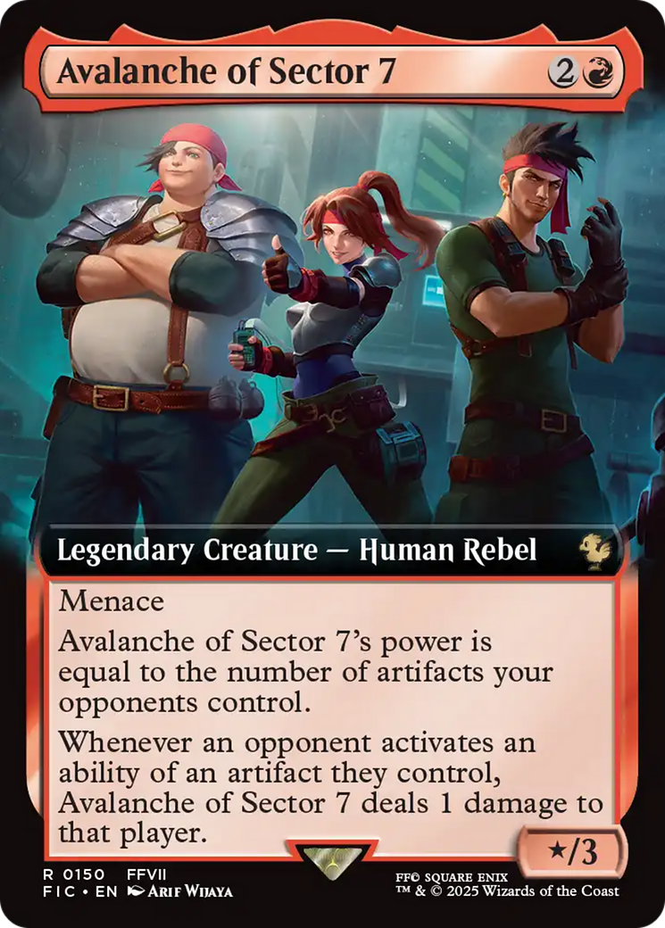 Avalanche of Sector 7 (Extended Art) [FINAL FANTASY Commander] | Shuffle n Cut Hobbies & Games