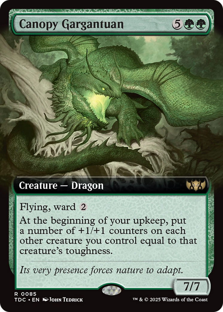 Canopy Gargantuan (Extended Art) [Tarkir: Dragonstorm Commander] | Shuffle n Cut Hobbies & Games