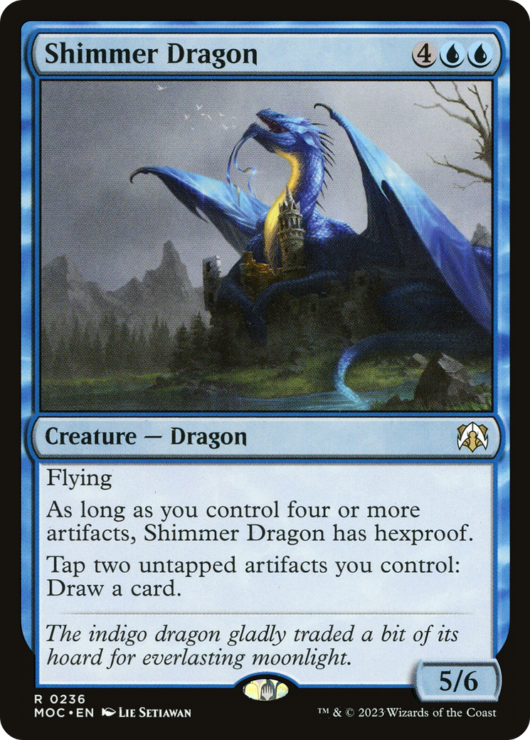 Shimmer Dragon [March of the Machine Commander] | Shuffle n Cut Hobbies & Games
