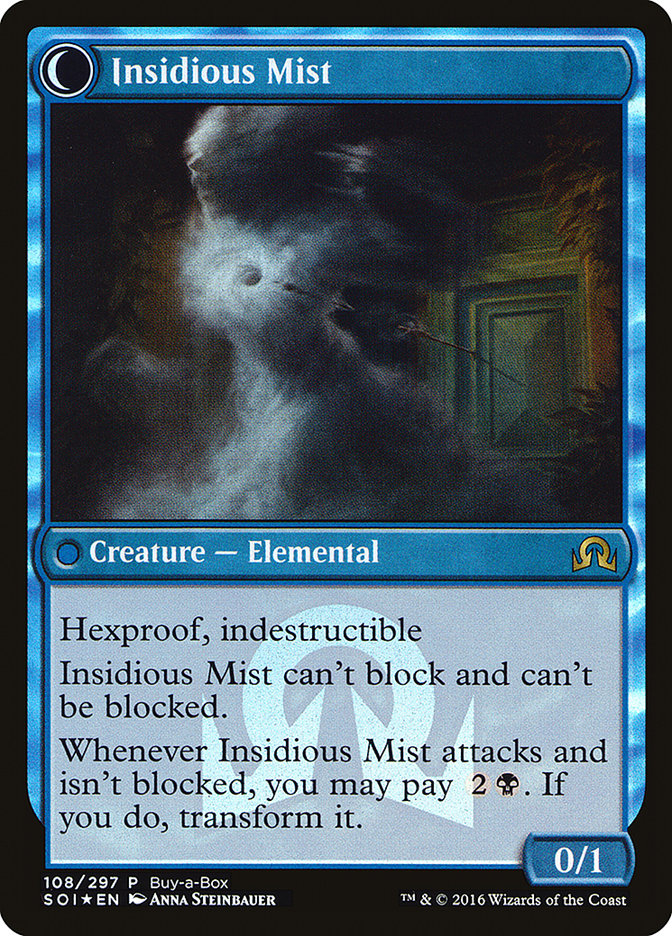 Elusive Tormentor // Insidious Mist (Buy-A-Box) [Shadows over Innistrad Promos] | Shuffle n Cut Hobbies & Games