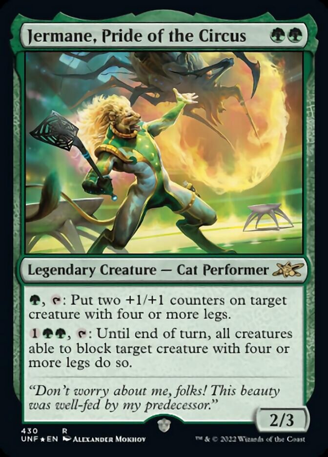 Jermane, Pride of the Circus (Galaxy Foil) [Unfinity] | Shuffle n Cut Hobbies & Games