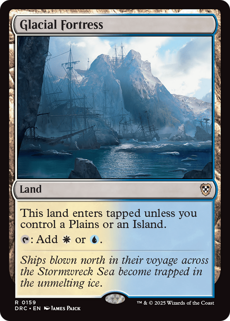 Glacial Fortress [Aetherdrift Commander] | Shuffle n Cut Hobbies & Games