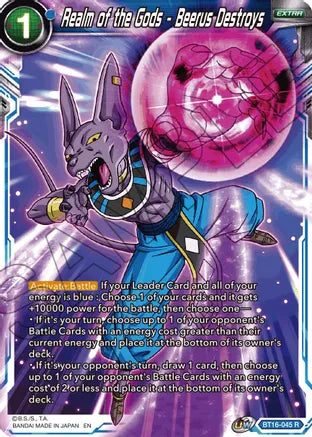 Realm of the Gods - Beerus Destroys (BT16-045) [Realm of the Gods] | Shuffle n Cut Hobbies & Games