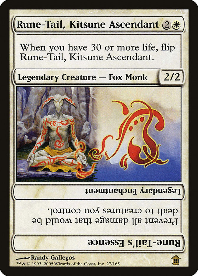 Rune-Tail, Kitsune Ascendant // Rune-Tail's Essence [Saviors of Kamigawa] | Shuffle n Cut Hobbies & Games